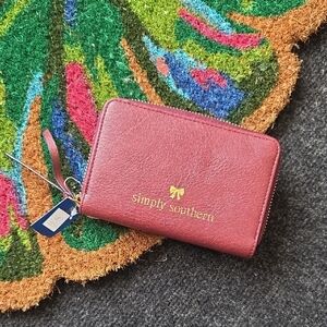 Simply Southern Red Wallet Compact and Stylish
